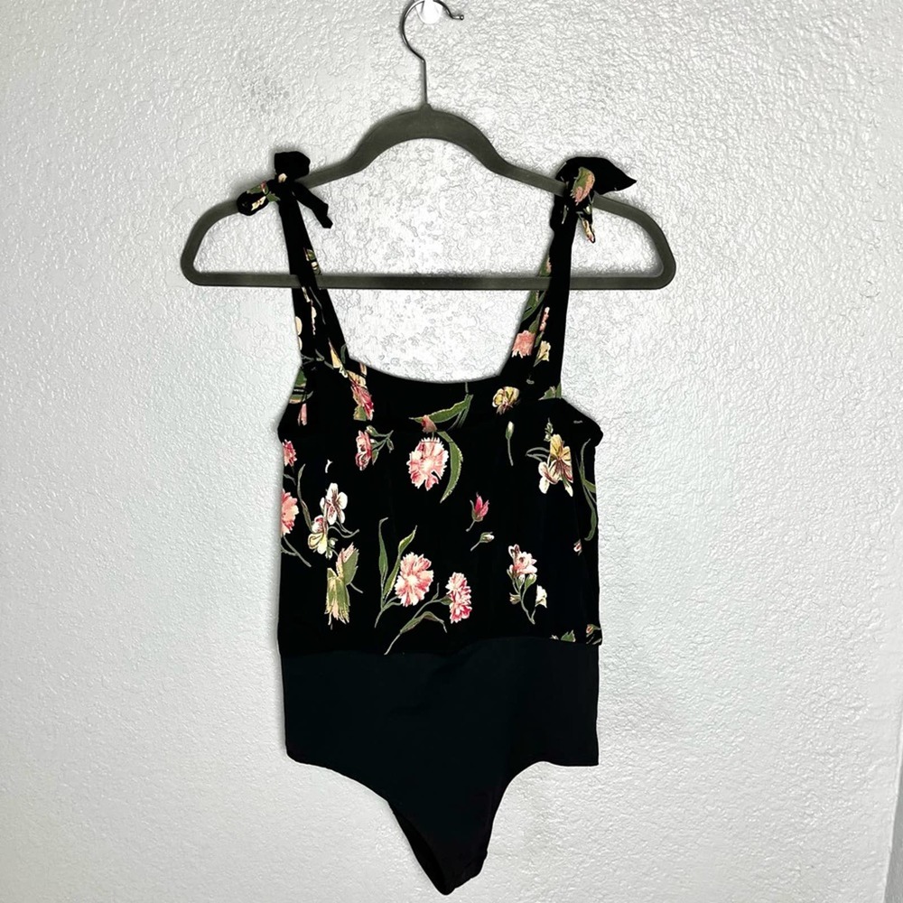 FLYNN SKYE Karlie Tie Shoulder Bodysuit Top